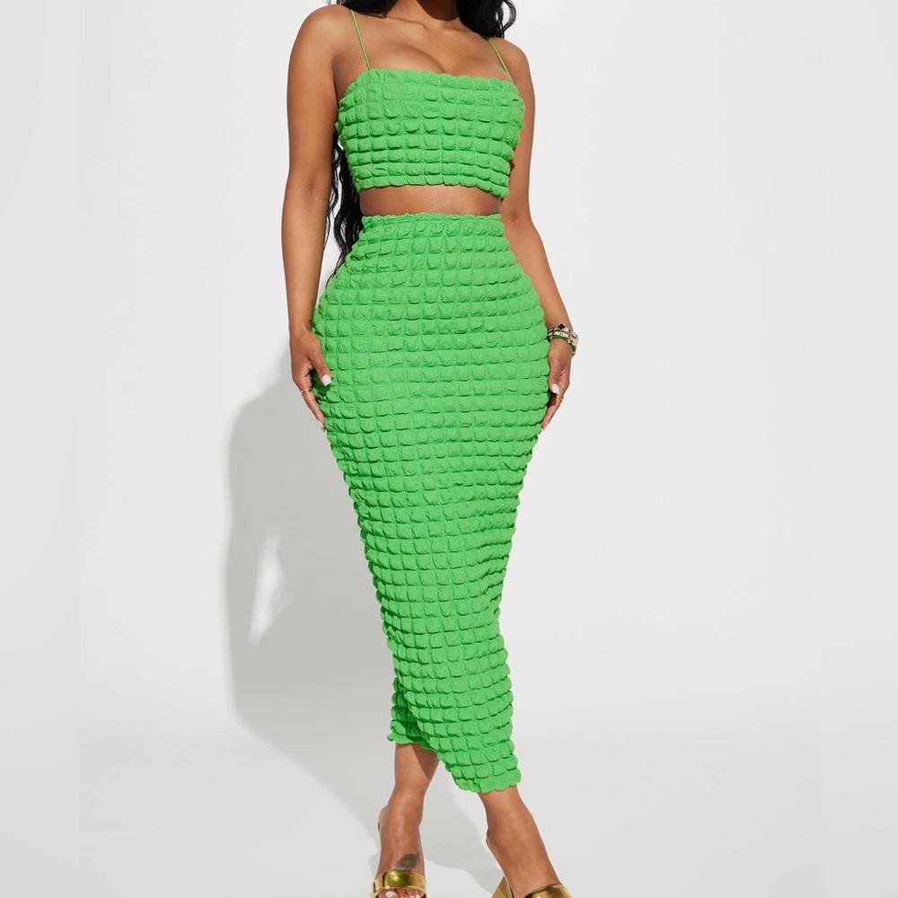 Fashion Nova Always Bold Bubble Skirt Set